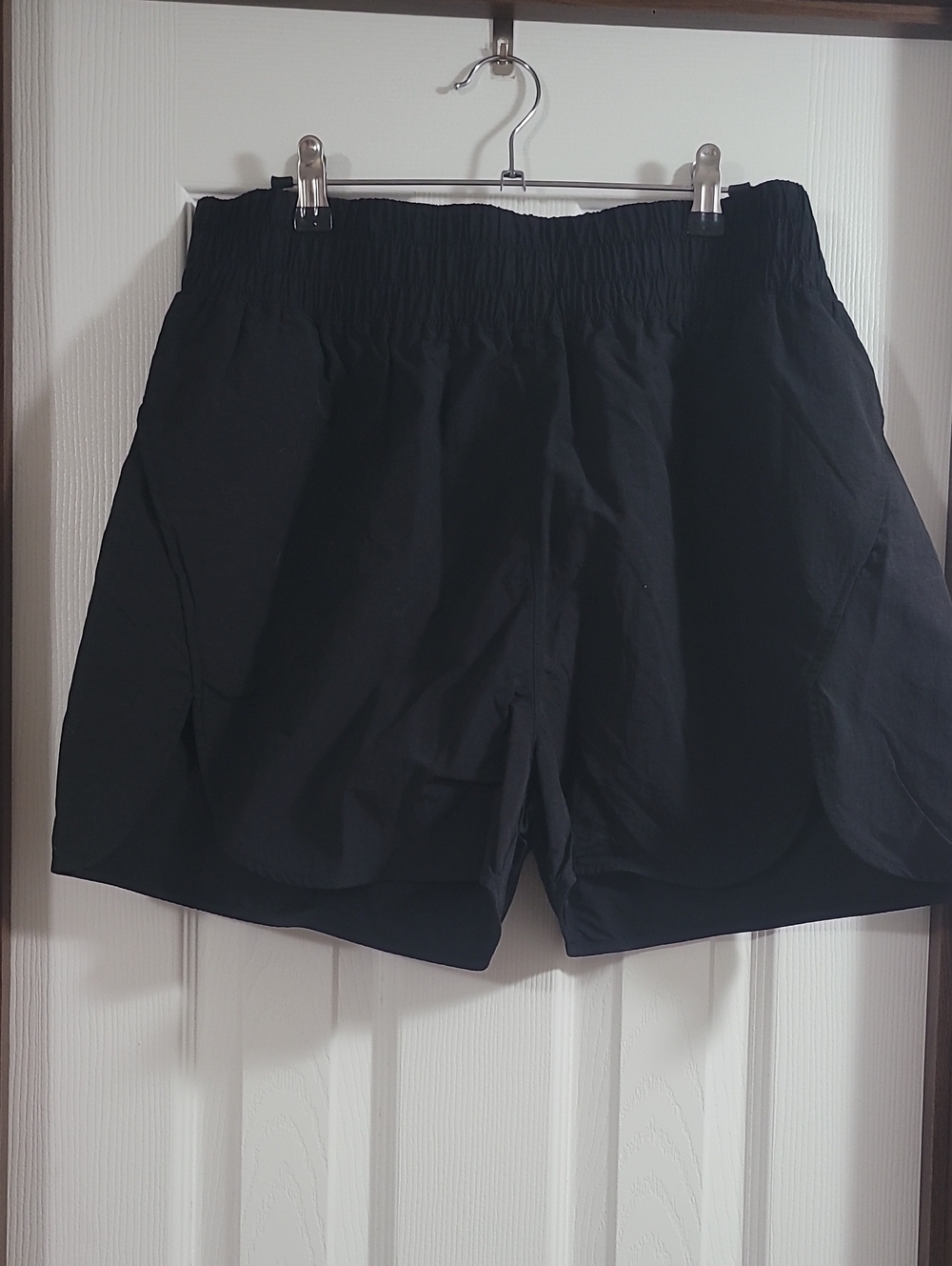 Zenana Women's Black Elastic Waist Athletic Shorts